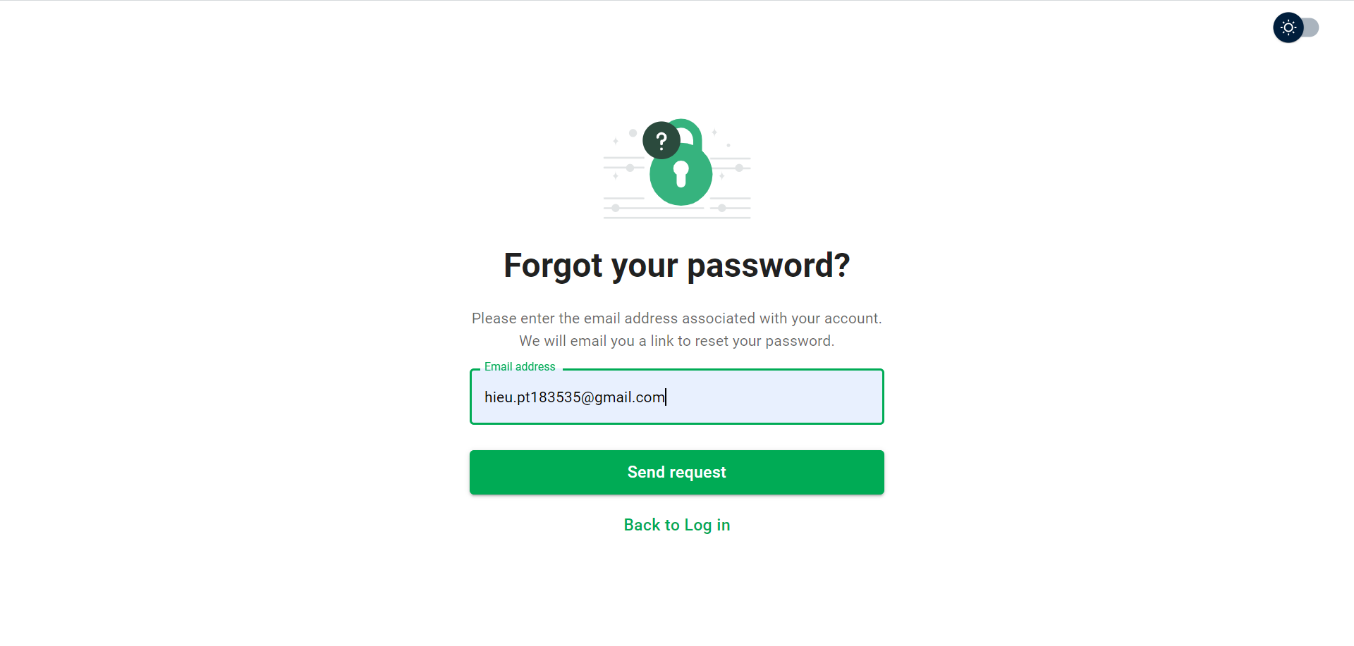 Forgot password